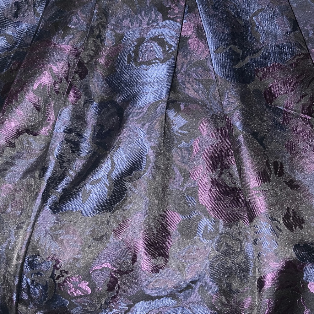 Black and brocade dress